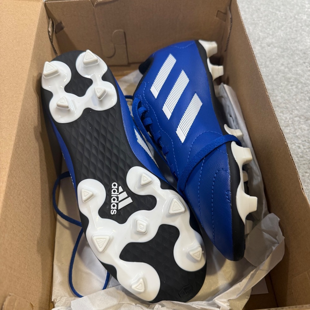 Adidas Goletto VIII FG J Kid Soccer Cleats Royal Blue White NIB 3.5Y Firm Ground - Picture 14 of 16